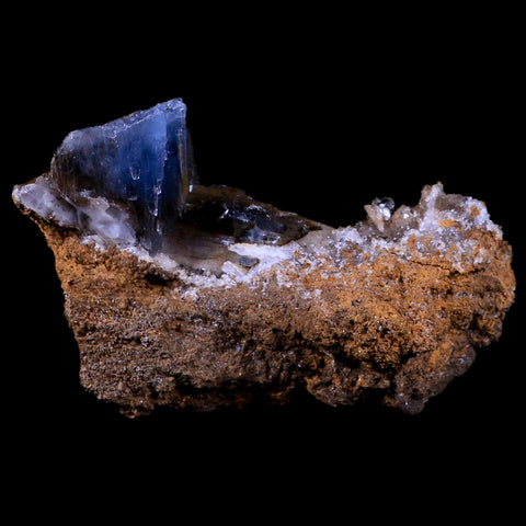 3.3" Ice Blue Barite Blades Crystal Mineral Specimen Mabladen Morocco 2.9 OZ - Fossil Age Minerals