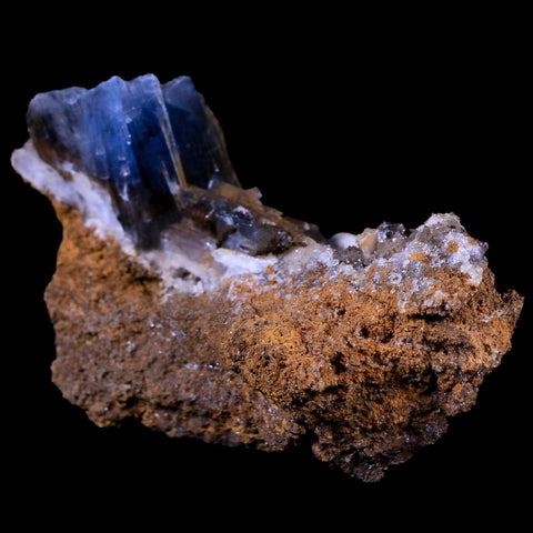 3.3" Ice Blue Barite Blades Crystal Mineral Specimen Mabladen Morocco 2.9 OZ - Fossil Age Minerals