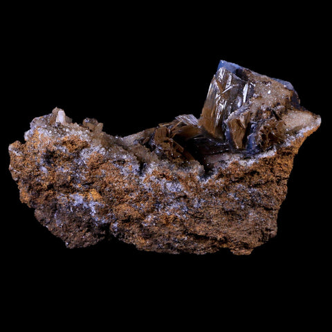 3.3" Ice Blue Barite Blades Crystal Mineral Specimen Mabladen Morocco 2.9 OZ - Fossil Age Minerals