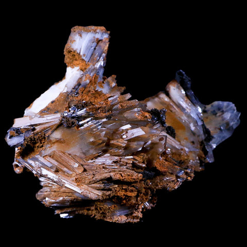 4.1" Ice Blue Barite Blades Crystal Mineral Specimen Mabladen Morocco 12.9 OZ - Fossil Age Minerals