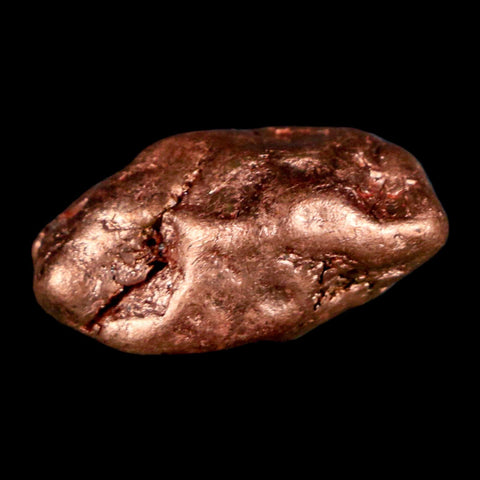 1" Solid Native Copper Polished Nugget Mineral Keweenaw Michigan - Fossil Age Minerals