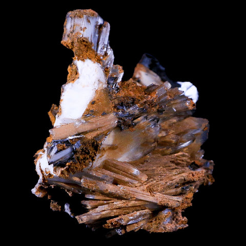 4.1" Ice Blue Barite Blades Crystal Mineral Specimen Mabladen Morocco 12.9 OZ - Fossil Age Minerals