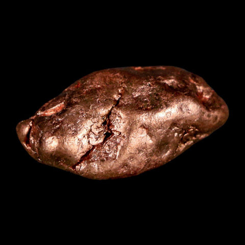 1" Solid Native Copper Polished Nugget Mineral Keweenaw Michigan - Fossil Age Minerals