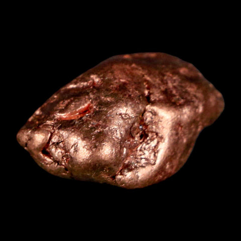 1" Solid Native Copper Polished Nugget Mineral Keweenaw Michigan - Fossil Age Minerals