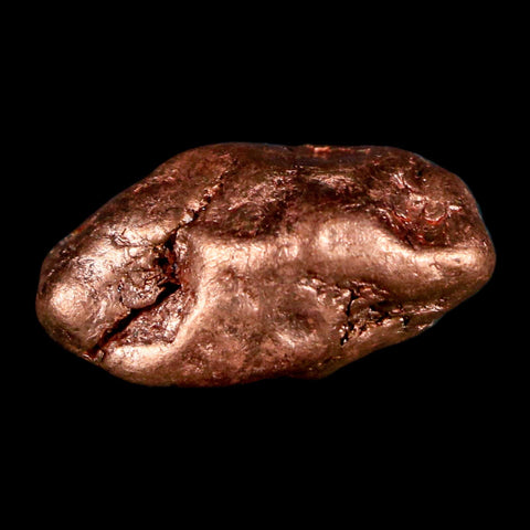 1" Solid Native Copper Polished Nugget Mineral Keweenaw Michigan - Fossil Age Minerals