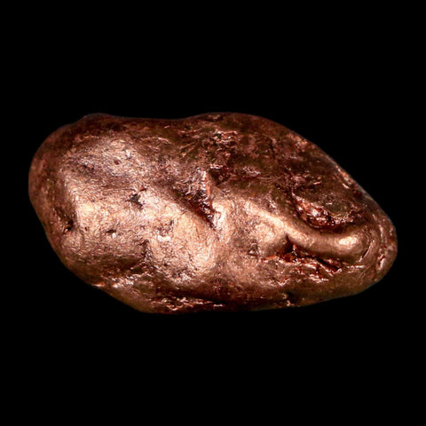1" Solid Native Copper Polished Nugget Mineral Keweenaw Michigan - Fossil Age Minerals