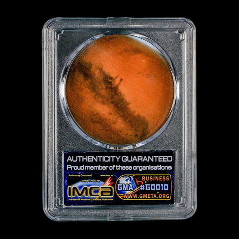 Mars Rock Martian Meteorite Amgala 001 Shergottite Olivine-Phyric COA And Display