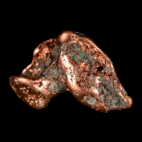 1.1" Solid Native Copper Polished Nugget Mineral Keweenaw Michigan - Fossil Age Minerals