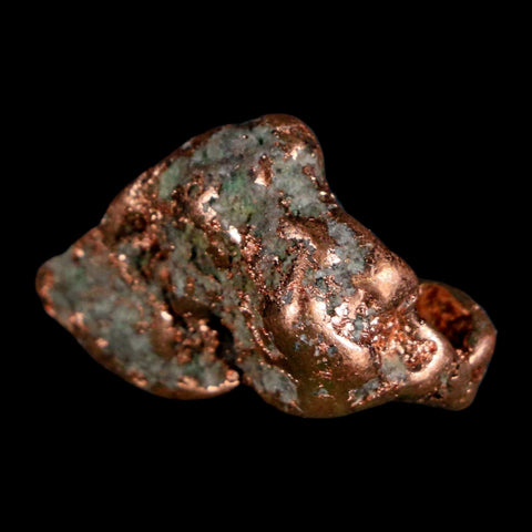 1.1" Solid Native Copper Polished Nugget Mineral Keweenaw Michigan - Fossil Age Minerals