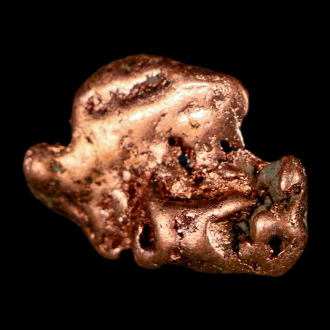 1.1" Solid Native Copper Polished Nugget Mineral Keweenaw Michigan - Fossil Age Minerals