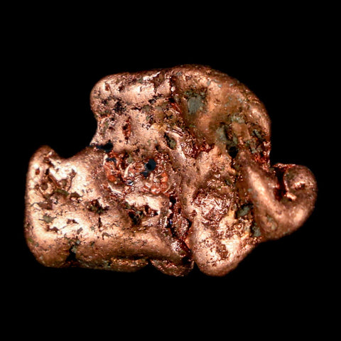 1.1" Solid Native Copper Polished Nugget Mineral Keweenaw Michigan - Fossil Age Minerals