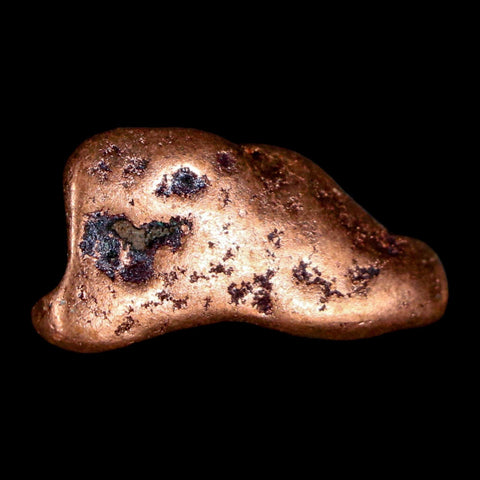 1.1" Solid Native Copper Polished Nugget Mineral Keweenaw Michigan - Fossil Age Minerals