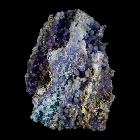 3.5" Purple Grape Agate Botryoidal Crystal Druzy Cluster Mineral Sulawesi Island - Fossil Age Minerals