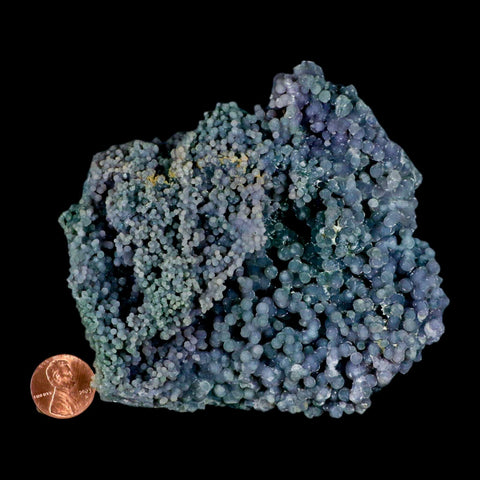 4.5" Purple And Green Grape Agate Botryoidal Crystal Cluster Mineral Sulawesi Island - Fossil Age Minerals