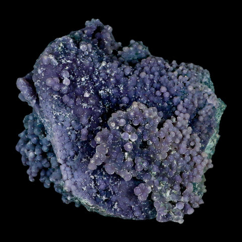 4.5" Purple And Green Grape Agate Botryoidal Crystal Cluster Mineral Sulawesi Island - Fossil Age Minerals