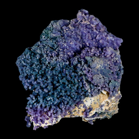 5.2" Purple And Green Grape Agate Botryoidal Crystal Cluster Mineral Sulawesi Island - Fossil Age Minerals