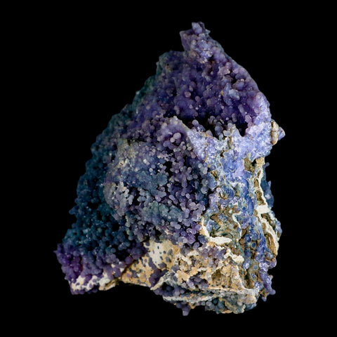 5.2" Purple And Green Grape Agate Botryoidal Crystal Cluster Mineral Sulawesi Island - Fossil Age Minerals