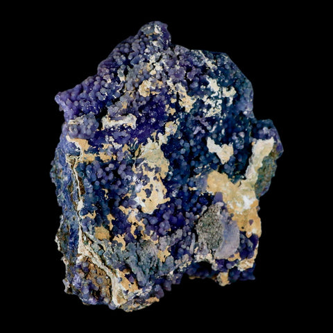 5.2" Purple And Green Grape Agate Botryoidal Crystal Cluster Mineral Sulawesi Island - Fossil Age Minerals