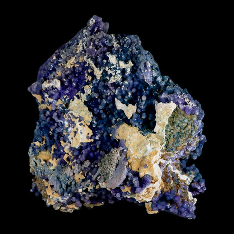 5.2" Purple And Green Grape Agate Botryoidal Crystal Cluster Mineral Sulawesi Island - Fossil Age Minerals