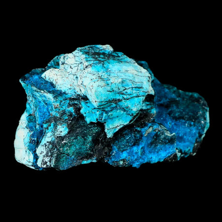 3" Chrysocolla Malachite Crystal Mineral on Matrix Teal And Green From Peru