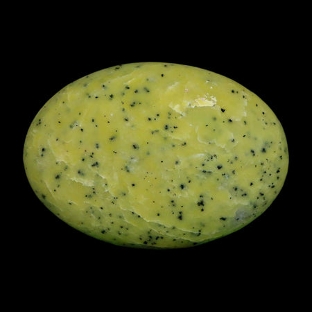 2.7" Natural Polished Serpentine Green And Yellow Palm Stone Mineral Gemstone Pakistan