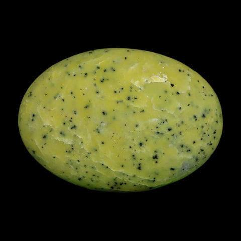 2.7" Natural Polished Serpentine Green And Yellow Palm Stone Mineral Gemstone Pakistan