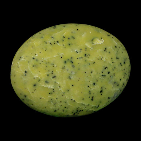 2.7" Natural Polished Serpentine Green And Yellow Palm Stone Mineral Gemstone Pakistan