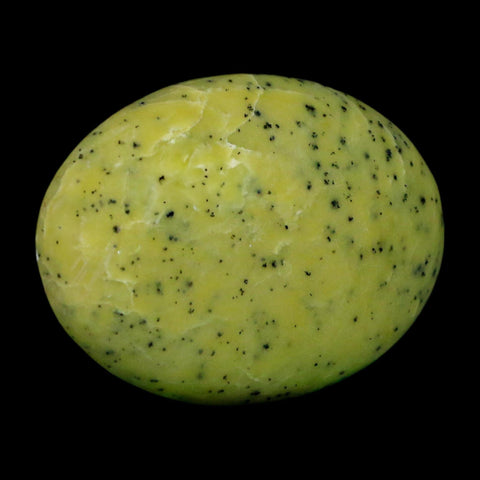 2.7" Natural Polished Serpentine Green And Yellow Palm Stone Mineral Gemstone Pakistan