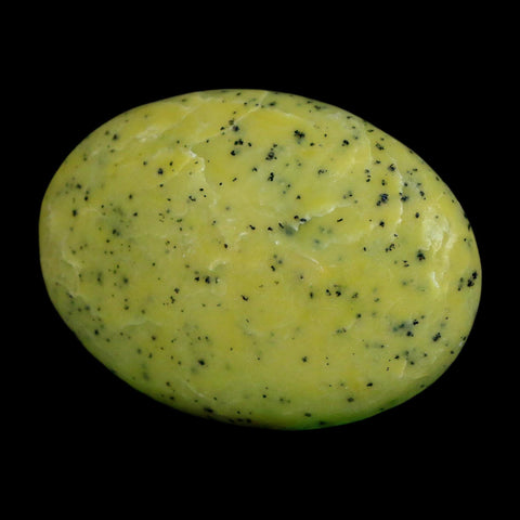 2.7" Natural Polished Serpentine Green And Yellow Palm Stone Mineral Gemstone Pakistan