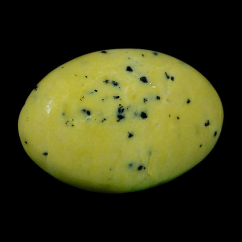 2.8" Natural Polished Serpentine Green And Yellow Palm Stone Mineral Gemstone Pakistan