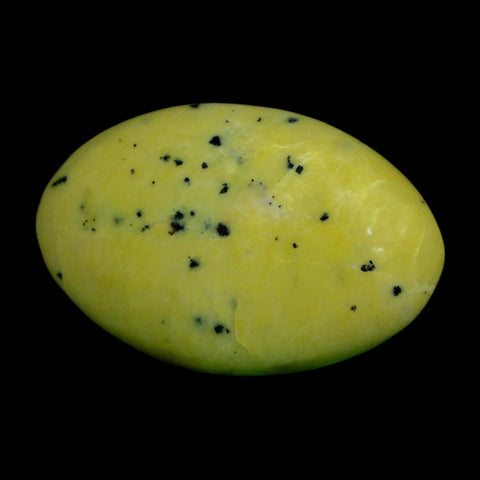 2.8" Natural Polished Serpentine Green And Yellow Palm Stone Mineral Gemstone Pakistan