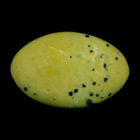 2.8" Natural Polished Serpentine Green And Yellow Palm Stone Mineral Gemstone Pakistan
