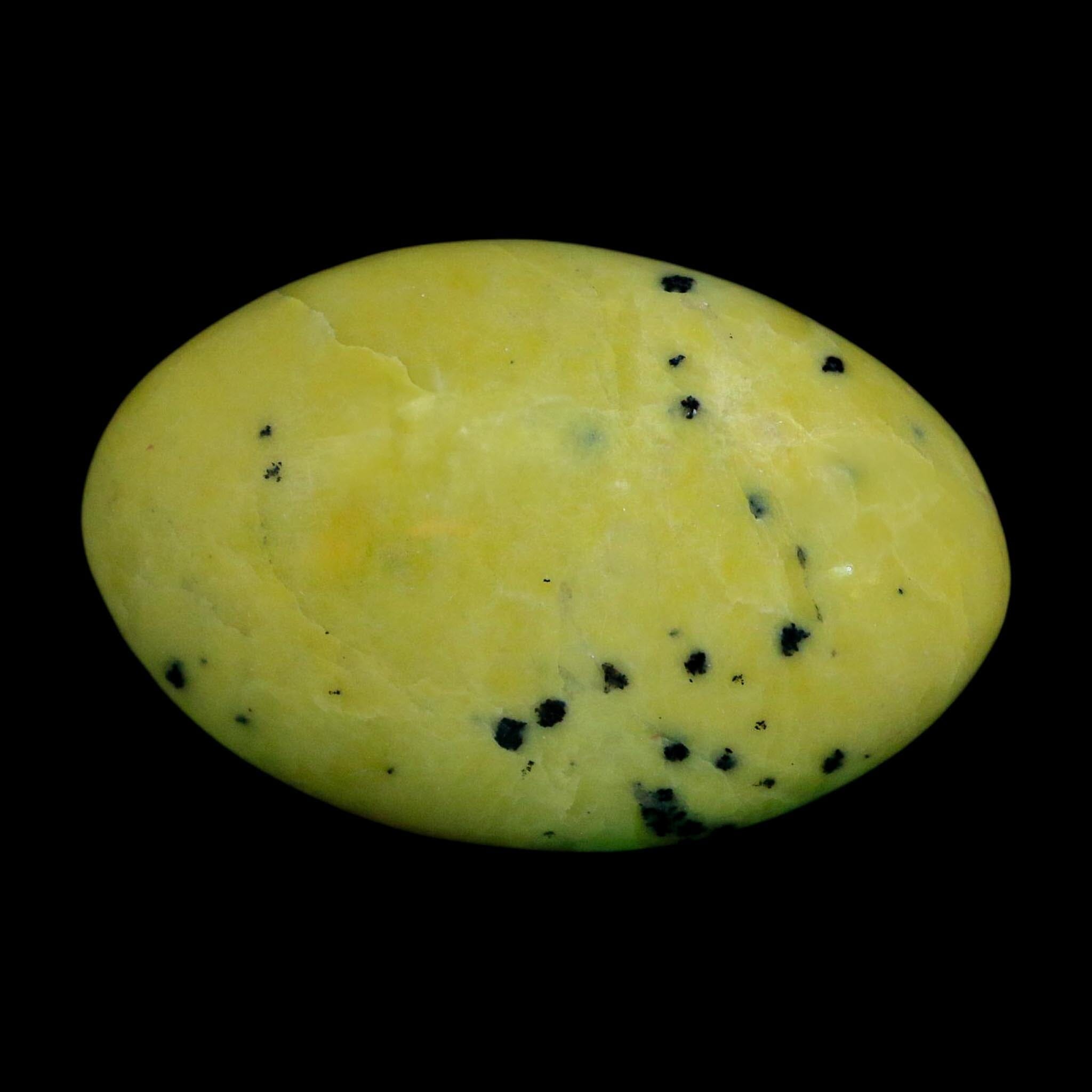 2.8" Natural Polished Serpentine Green And Yellow Palm Stone Mineral Gemstone Pakistan - Fossil Age Minerals