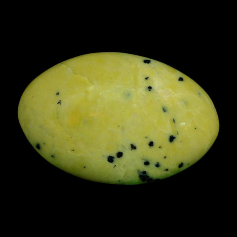 2.8" Natural Polished Serpentine Green And Yellow Palm Stone Mineral Gemstone Pakistan