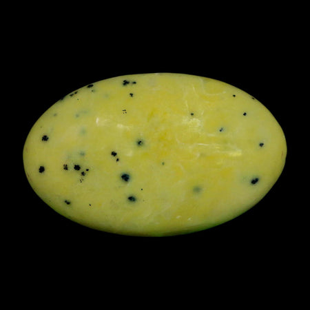 3" Natural Polished Serpentine Green And Yellow Palm Stone Mineral Gemstone Pakistan
