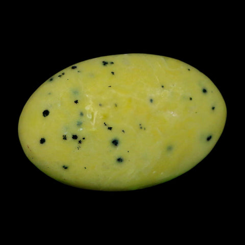 3" Natural Polished Serpentine Green And Yellow Palm Stone Mineral Gemstone Pakistan