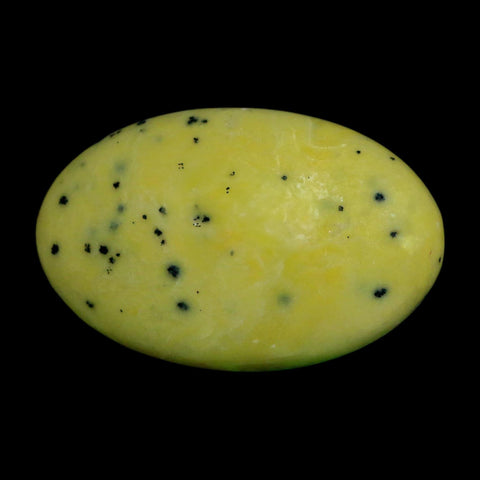 3" Natural Polished Serpentine Green And Yellow Palm Stone Mineral Gemstone Pakistan