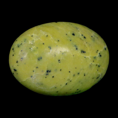 2.4" Natural Polished Serpentine Green And Yellow Palm Stone Mineral Gemstone Pakistan