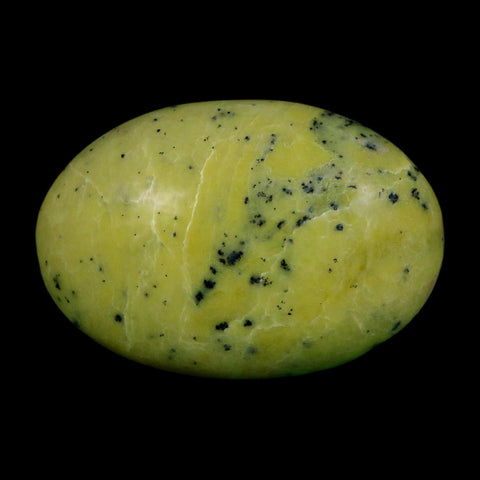 2.4" Natural Polished Serpentine Green And Yellow Palm Stone Mineral Gemstone Pakistan