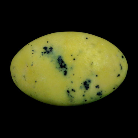 2.7" Natural Polished Serpentine Green And Yellow Palm Stone Mineral Gemstone Pakistan