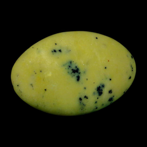2.7" Natural Polished Serpentine Green And Yellow Palm Stone Mineral Gemstone Pakistan