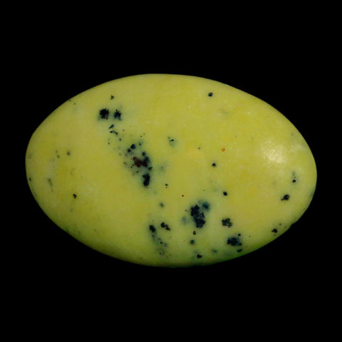2.7" Natural Polished Serpentine Green And Yellow Palm Stone Mineral Gemstone Pakistan