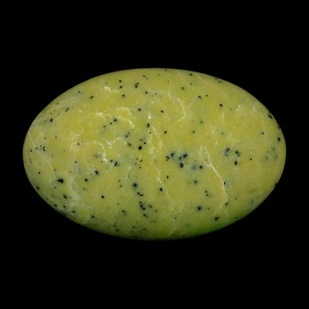 2.4" Natural Polished Serpentine Green And Yellow Palm Stone Mineral Gemstone Pakistan