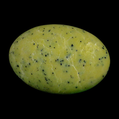2.4" Natural Polished Serpentine Green And Yellow Palm Stone Mineral Gemstone Pakistan