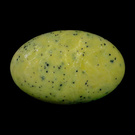 2.4" Natural Polished Serpentine Green And Yellow Palm Stone Mineral Gemstone Pakistan