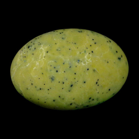 2.4" Natural Polished Serpentine Green And Yellow Palm Stone Mineral Gemstone Pakistan