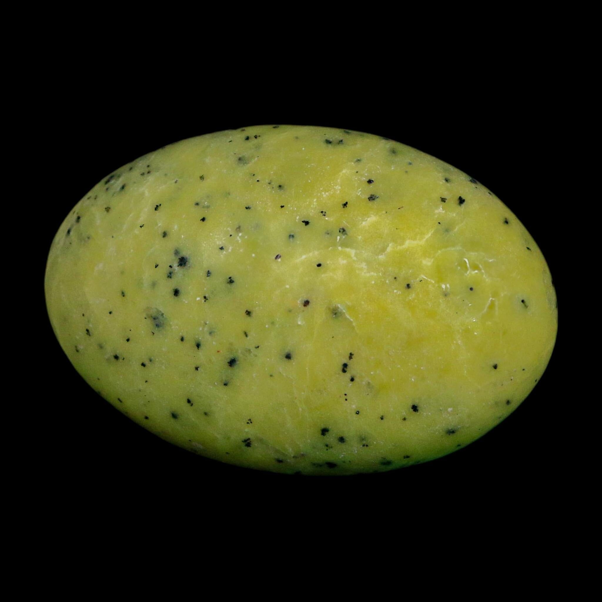 2.4" Natural Polished Serpentine Green And Yellow Palm Stone Mineral Gemstone Pakistan - Fossil Age Minerals