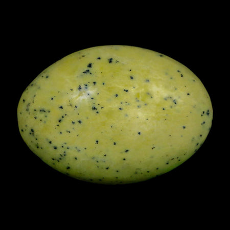 2.7" Natural Polished Serpentine Green And Yellow Palm Stone Mineral Gemstone Pakistan