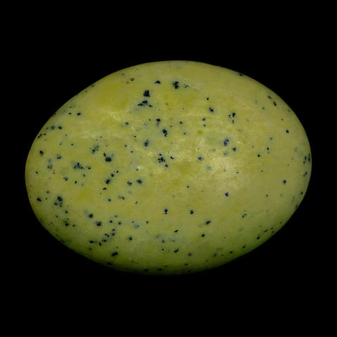 2.7" Natural Polished Serpentine Green And Yellow Palm Stone Mineral Gemstone Pakistan