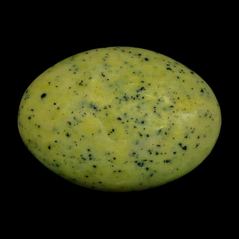 2.7" Natural Polished Serpentine Green And Yellow Palm Stone Mineral Gemstone Pakistan